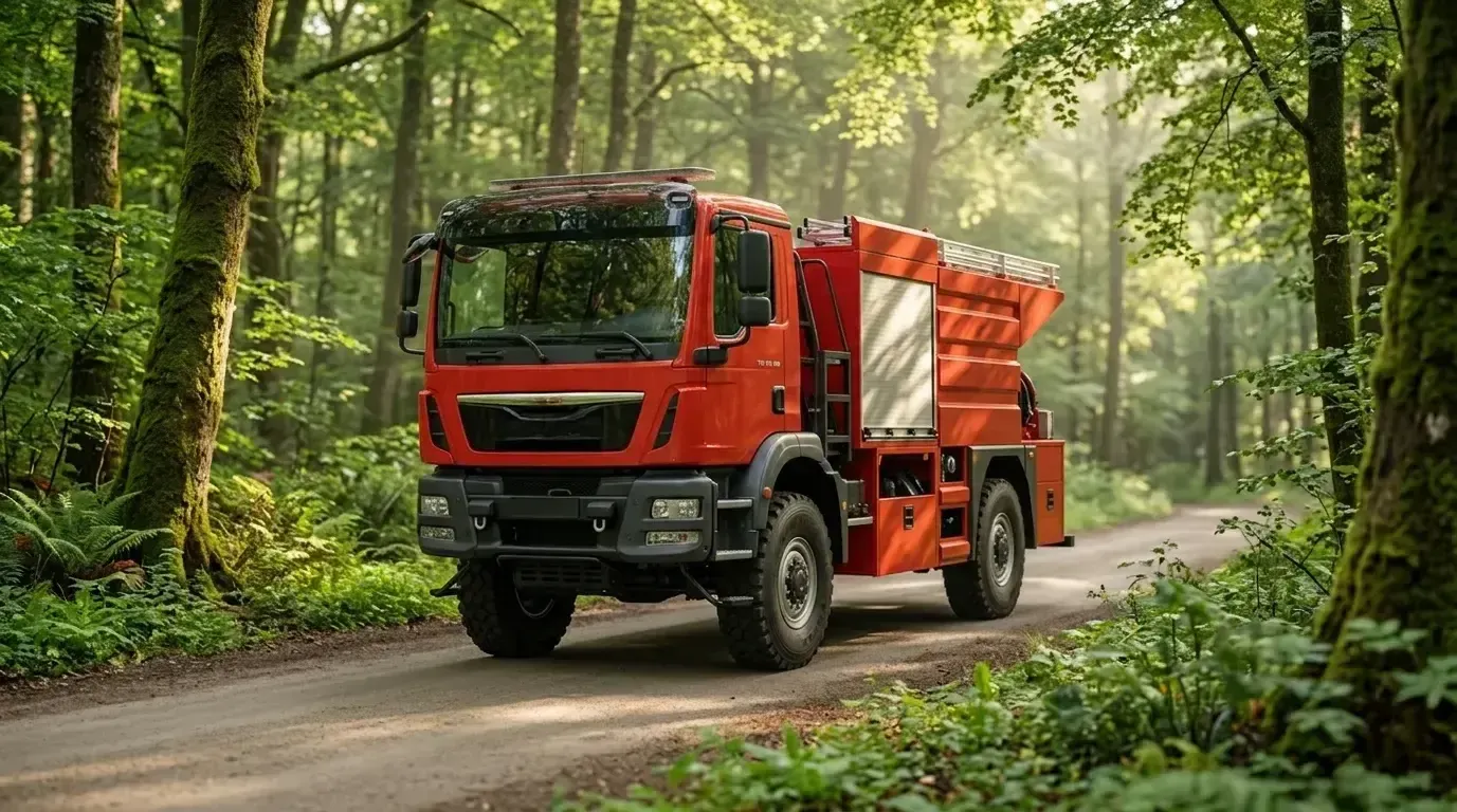 Fire Truck Sprinklers Aid Vehicles